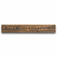 Free Range Children Rustic Wooden Message Plaque - Thumb 1
