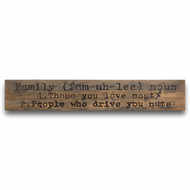 Family Rustic Wooden Message Plaque - Thumb 1