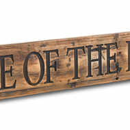 Beware Of The Kids Rustic Wooden Message Plaque - Thumb 2