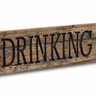 Be Gin Rustic Wooden Message Plaque - Thumb 2
