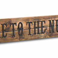 Nut House Rustic Wooden Message Plaque - Thumb 2