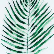 Palm Glass Image In Gold Frame - Thumb 2