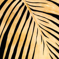 Metallic Palm Glass Image In Gold Frame - Thumb 2