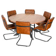 Live Edge Collection Large Round Dining Table - Thumb 3