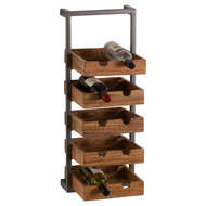 Live Edge Collection 10 Bottle Hanging Wine Rack - Thumb 2