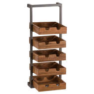 Live Edge Collection 10 Bottle Hanging Wine Rack - Thumb 1
