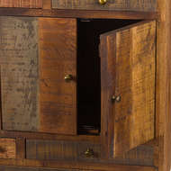 Multi Draw Reclaimed Industrial Chest With Brass Handle - Thumb 2