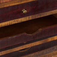 Multi Draw Reclaimed Industrial Chest With Brass Handle - Thumb 4