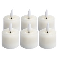 Luxe Collection Set Of 6 Natural Glow Led Tealight Candles - Thumb 1
