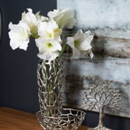 Ohlson Silver Perforated Coral Inspired Vase - Thumb 3