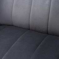 Emperor Grey Velvet Arm Chair - Thumb 2