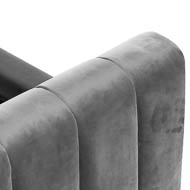 Emperor Grey Velvet King Size Bed - Thumb 2