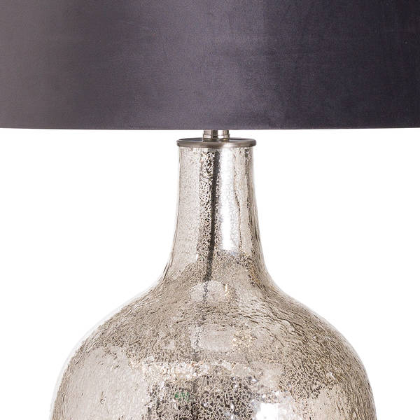 Harmony Table Lamp With Grey Velvet Shade - Thumb 2