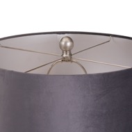 Harmony Table Lamp With Grey Velvet Shade - Thumb 3