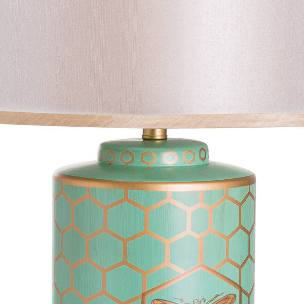 Harley Bee Table Lamp With Double Layer Shade - Thumb 2