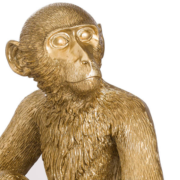 George The Monkey Gold Table Lamp - Thumb 2