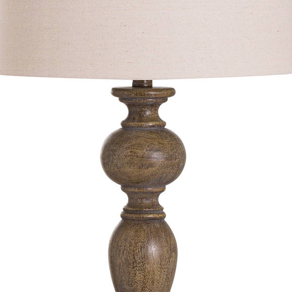 Luca Table Lamp With Natural Shade - Thumb 2