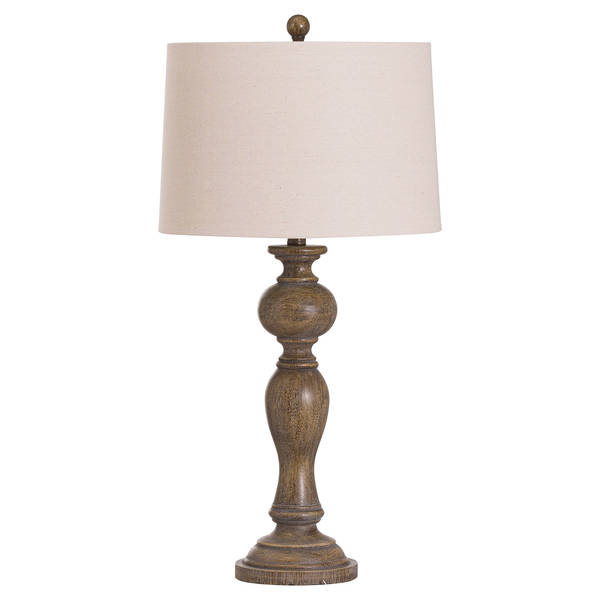 Luca Table Lamp With Natural Shade - Thumb 1