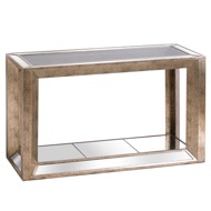 Augustus Mirrored Console Table with Shelf - Thumb 1
