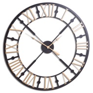 Black And Gold Skeleton Clock - Thumb 1