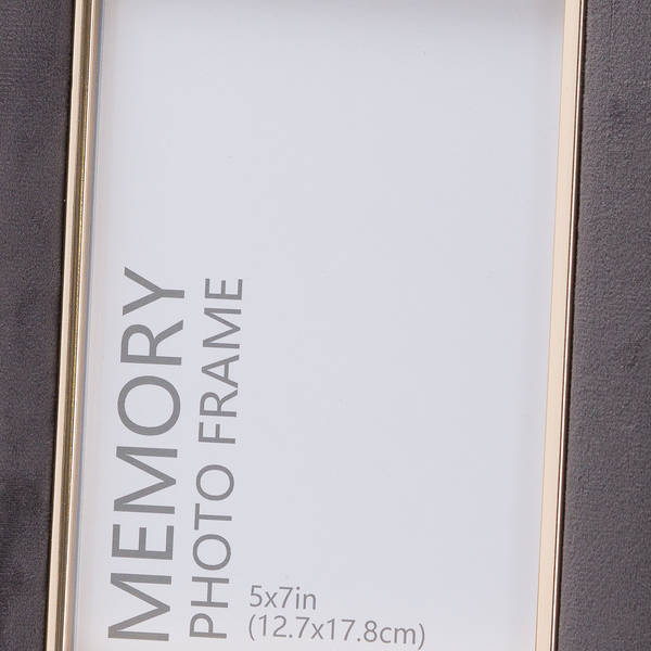 Grey Velvet With Gold 5X7 Frame - Thumb 2