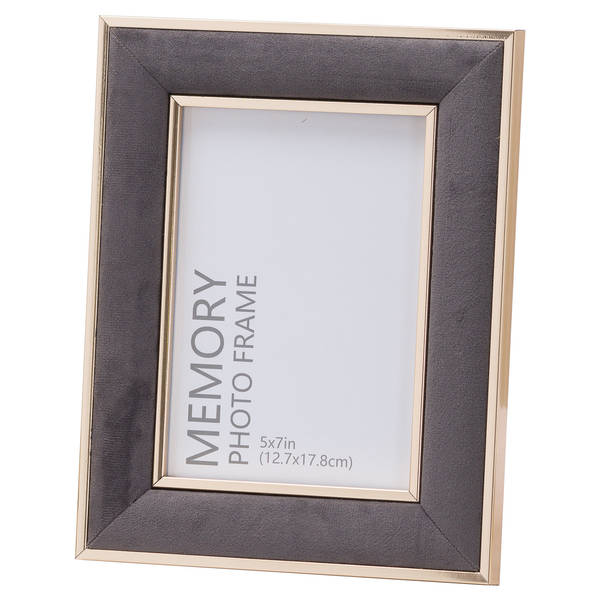 Grey Velvet With Gold 5X7 Frame - Thumb 1