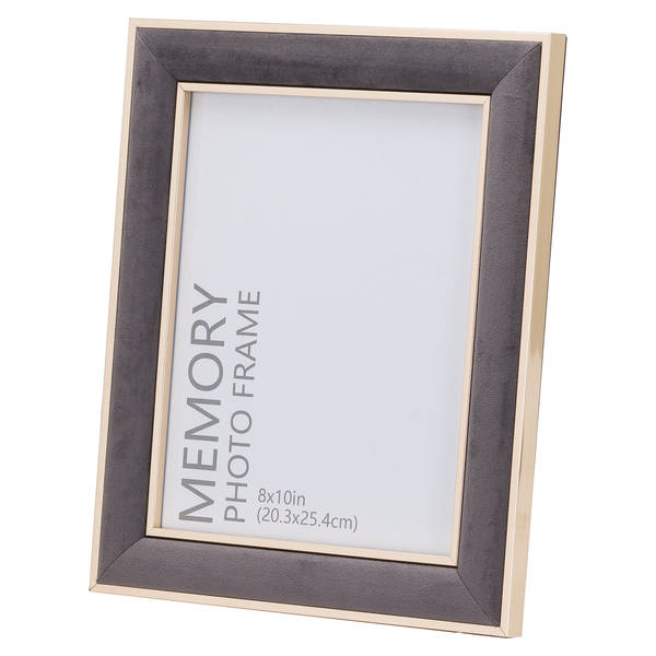 Grey Velvet With Gold 8X10 Frame - Thumb 1