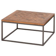 Hoxton Collection Coffee Table With Parquet Top - Thumb 1