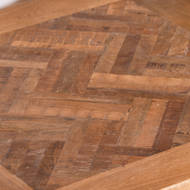 Hoxton Collection Side Table With Parquet Top - Thumb 2