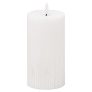 Luxe Collection Natural Glow 3x6 Textured Ribbed LED Candle - Thumb 1