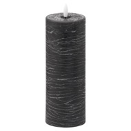 Luxe Collection Natural Glow 3x8 Black LED Candle - Thumb 1