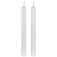 Luxe Collection Natural Glow S/ 2 White LED Dinner Candles - Thumb 1