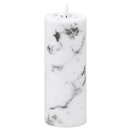 Luxe Collection Natural Glow 3.5x9 Marble Effect LED Candle - Thumb 1