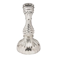 Silver Foil Effect Dinner Candle Stand - Thumb 1