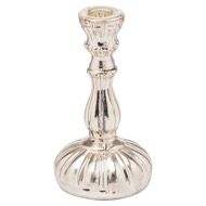 Silver Foil Design Dinner Candle Holder - Thumb 1