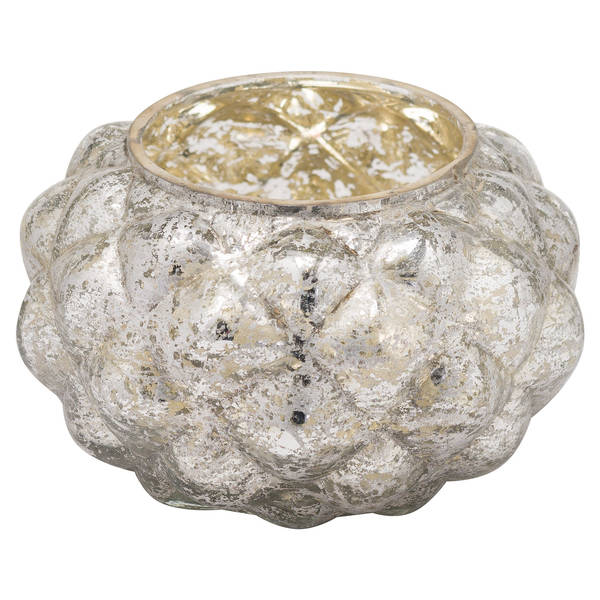 Medium Silver Foil Votive Candle Holder - Thumb 1