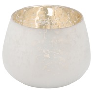 The Noel Collection Large White Patterned Candle Holder - Thumb 1
