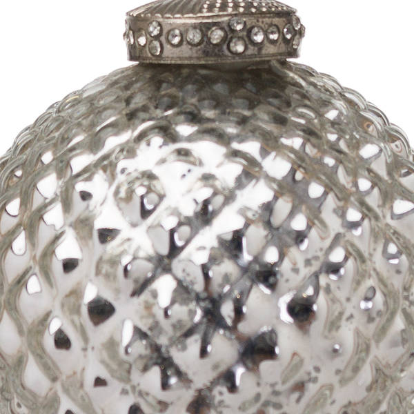 The Noel Collection Silver Christmas Bauble - Thumb 2