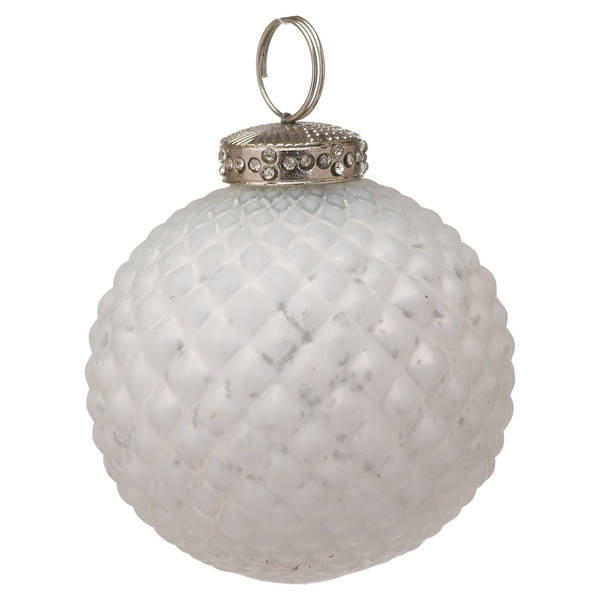 The Noel Collection White Christmas Bauble - Thumb 1