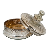 Silver Foil Effect Large Trinket Jar - Thumb 2