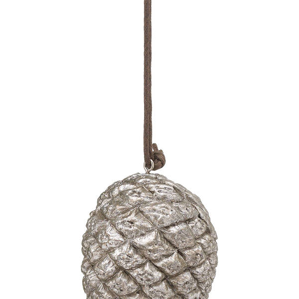 Hanging Silver Pinecone - Thumb 2