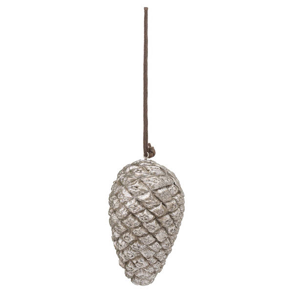 Hanging Silver Pinecone - Thumb 1