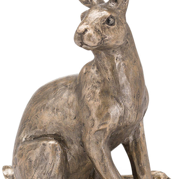 Sitting Bronze Hare Ornament - Thumb 2