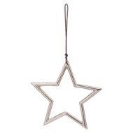 The Noel Collection Hanging Medium Silver Star - Thumb 1