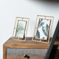 Gold Open Edge Photo Frame 5X7 - Thumb 3