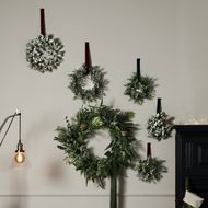 Large Frosted Candle Wreath - Thumb 3