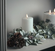 Small Frosted Candle Wreath - Thumb 4