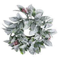 Small Frosted Candle Wreath - Thumb 1
