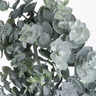 Medium Frosted Eucalyptus Candle Wreath - Thumb 2