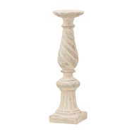 Antique White Twisted Candle Column - Thumb 1